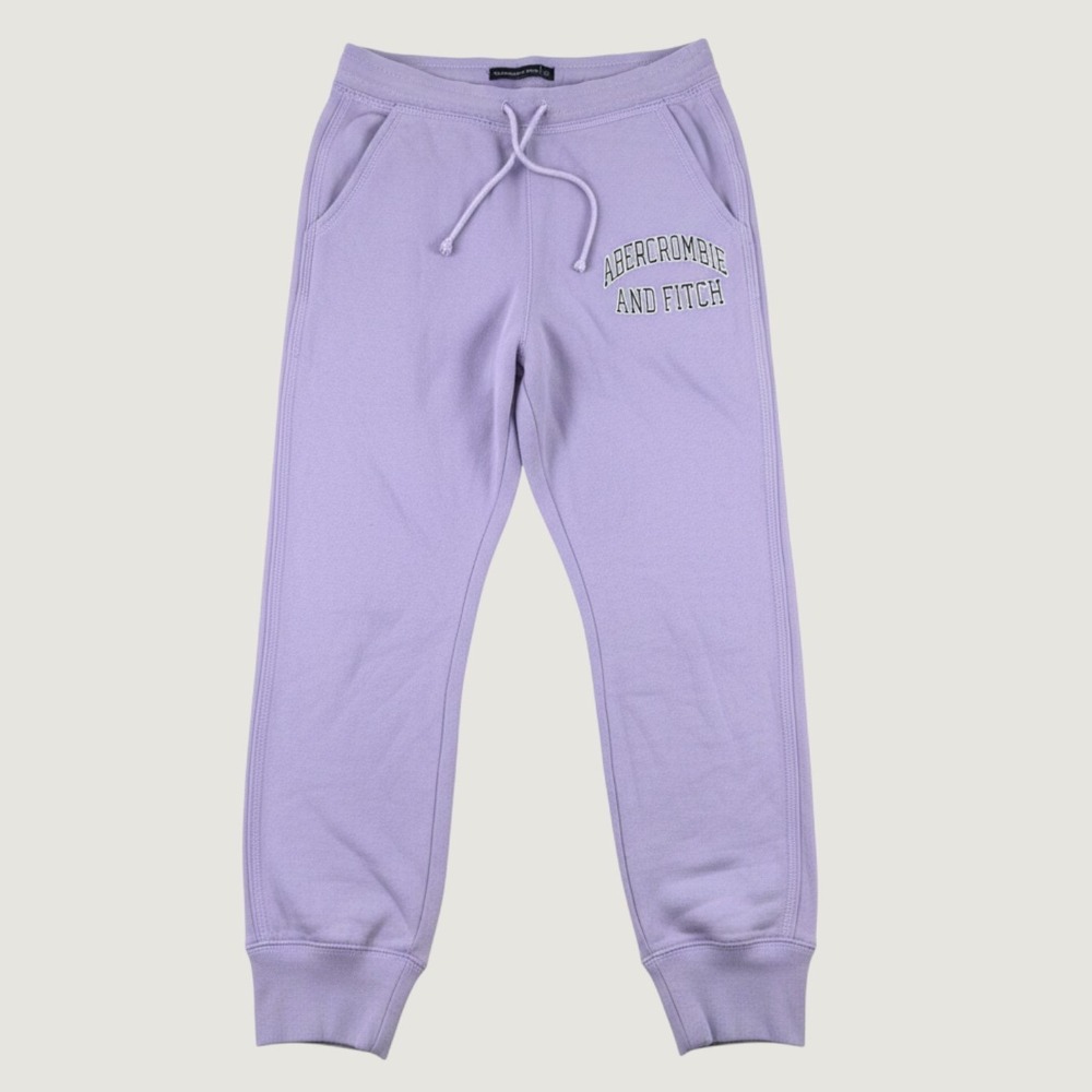Abercrombie & Fitch Logo Sweatpants Women S Purple Jogger Y2K Casual Athleisure